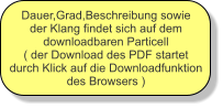 Dauer,Grad,Beschreibung sowie der Klang findet sich auf dem downloadbaren Particell ( der Download des PDF startet durch Klick auf die Downloadfunktion des Browsers )