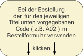 Bei der Bestellung den für den jeweiligen Titel unten vorgegebenen Code ( z.B. A02 ) im Bestellformular verwenden   klicken